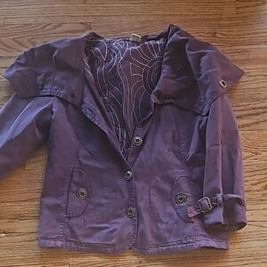 Purple Button-Up Jacket
